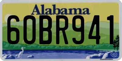 AL license plate 60BR941