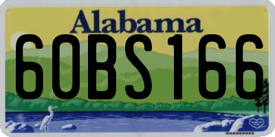AL license plate 60BS166