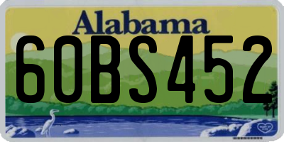 AL license plate 60BS452