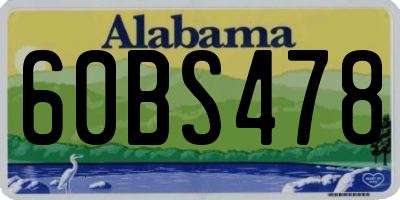 AL license plate 60BS478