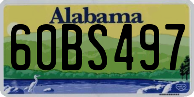 AL license plate 60BS497