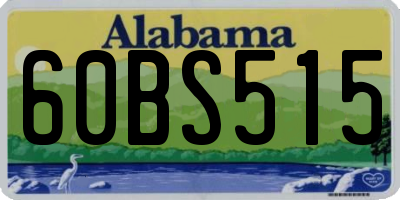 AL license plate 60BS515