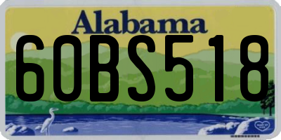 AL license plate 60BS518