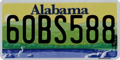 AL license plate 60BS588