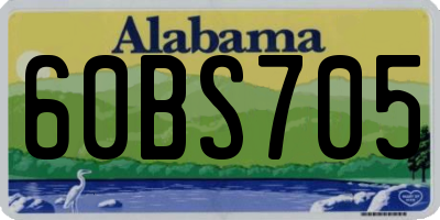 AL license plate 60BS705