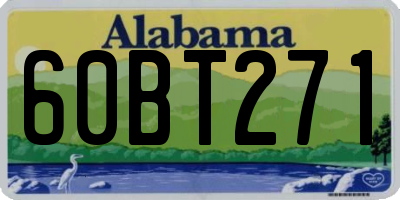AL license plate 60BT271