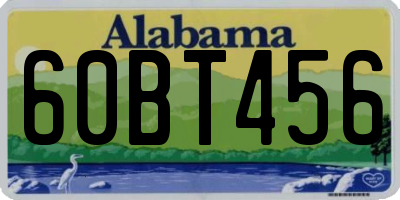 AL license plate 60BT456
