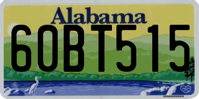 AL license plate 60BT515