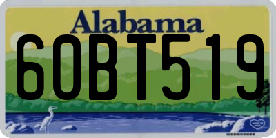 AL license plate 60BT519
