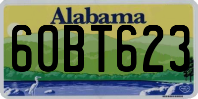 AL license plate 60BT623