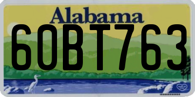 AL license plate 60BT763