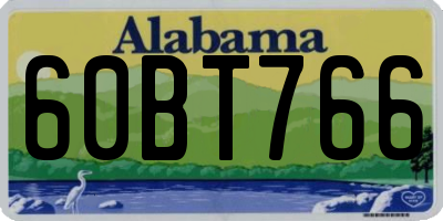 AL license plate 60BT766