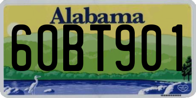 AL license plate 60BT901