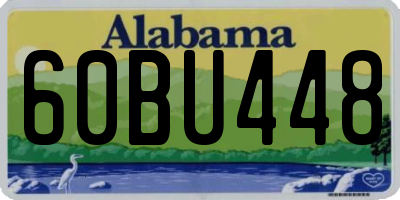 AL license plate 60BU448