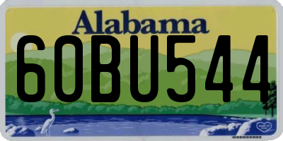 AL license plate 60BU544