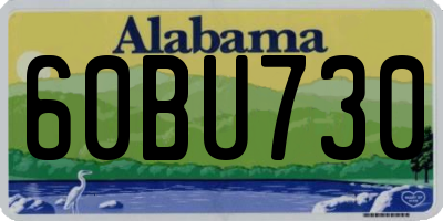 AL license plate 60BU730