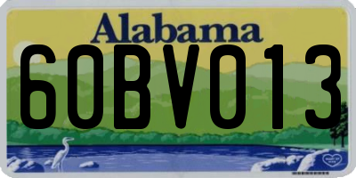 AL license plate 60BV013