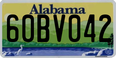 AL license plate 60BV042