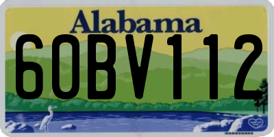 AL license plate 60BV112
