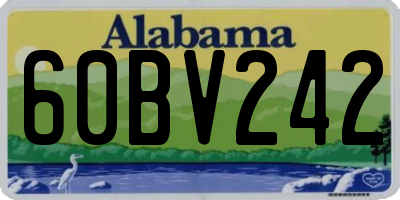 AL license plate 60BV242