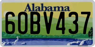 AL license plate 60BV437