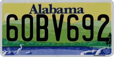 AL license plate 60BV692