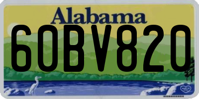 AL license plate 60BV820