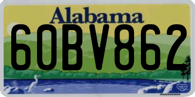 AL license plate 60BV862