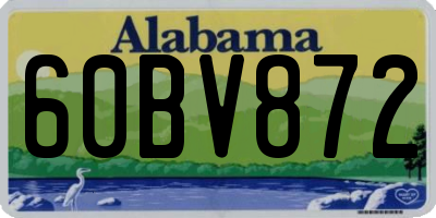 AL license plate 60BV872
