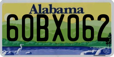 AL license plate 60BX062