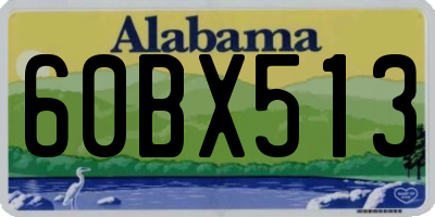 AL license plate 60BX513