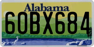 AL license plate 60BX684