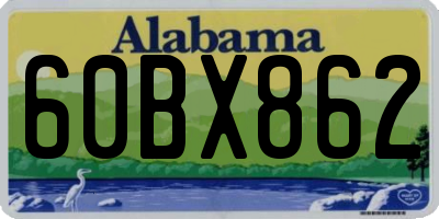 AL license plate 60BX862