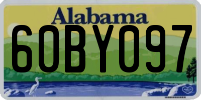 AL license plate 60BY097