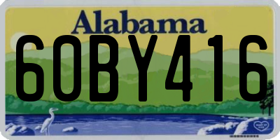 AL license plate 60BY416