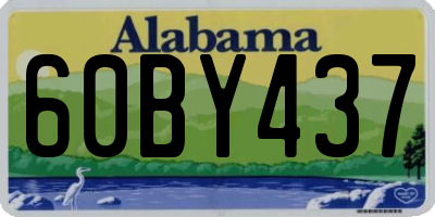 AL license plate 60BY437