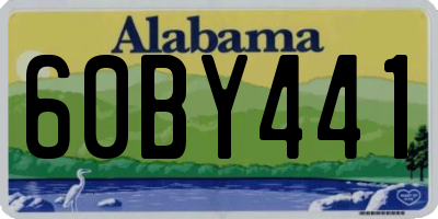 AL license plate 60BY441