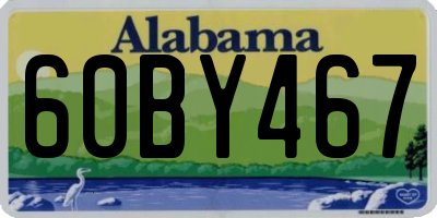 AL license plate 60BY467