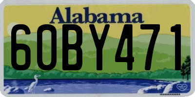 AL license plate 60BY471