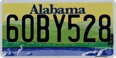 AL license plate 60BY528