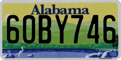 AL license plate 60BY746