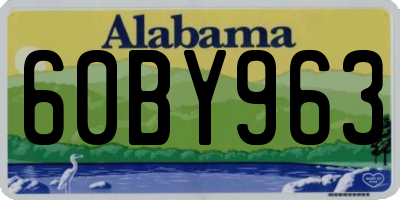AL license plate 60BY963