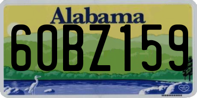 AL license plate 60BZ159