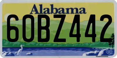 AL license plate 60BZ442
