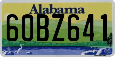 AL license plate 60BZ641