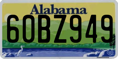 AL license plate 60BZ949