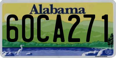 AL license plate 60CA271