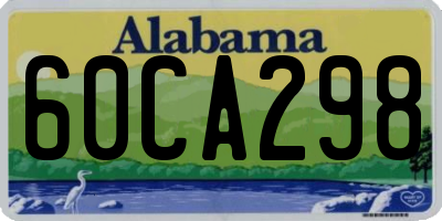 AL license plate 60CA298