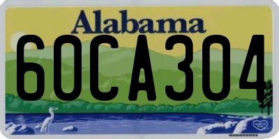 AL license plate 60CA304