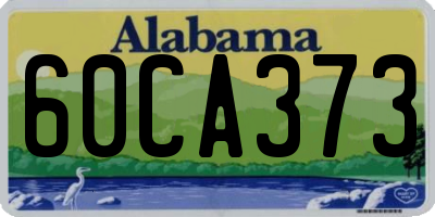 AL license plate 60CA373